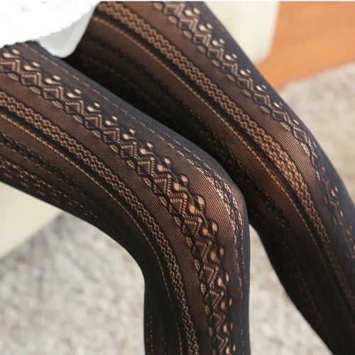 Lace Tights Female Carved Net