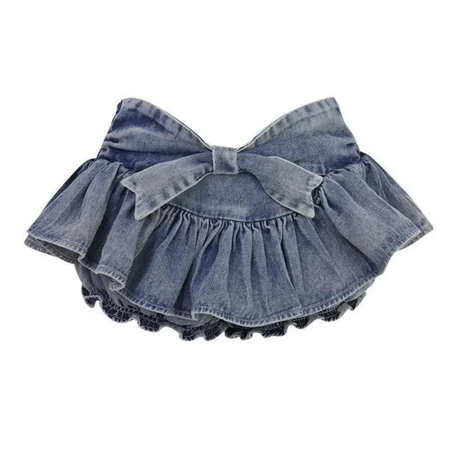 Darling Denim Skirt with Shorts